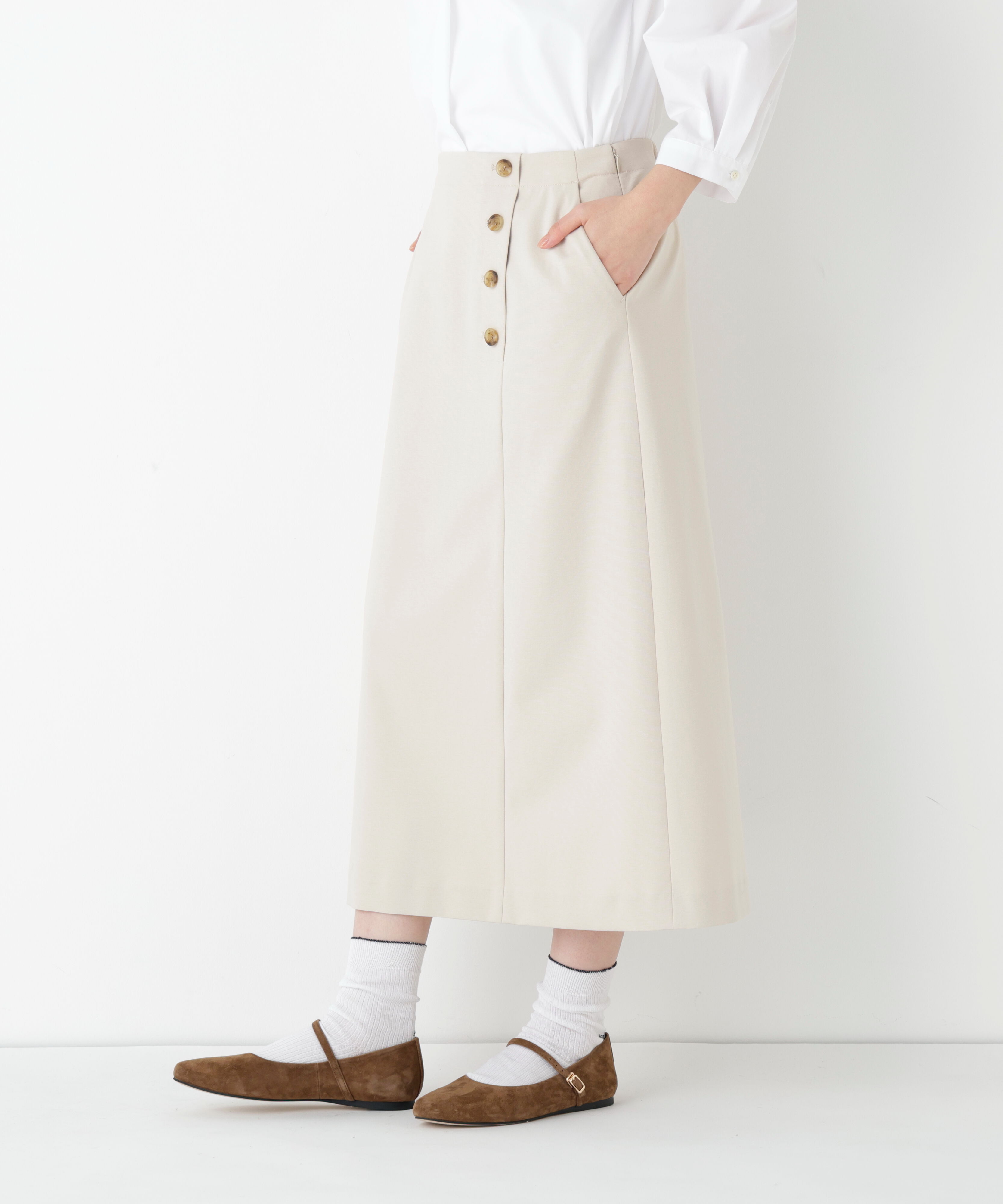  「◆ストレッチポンチＡラインスカート」|スカート|