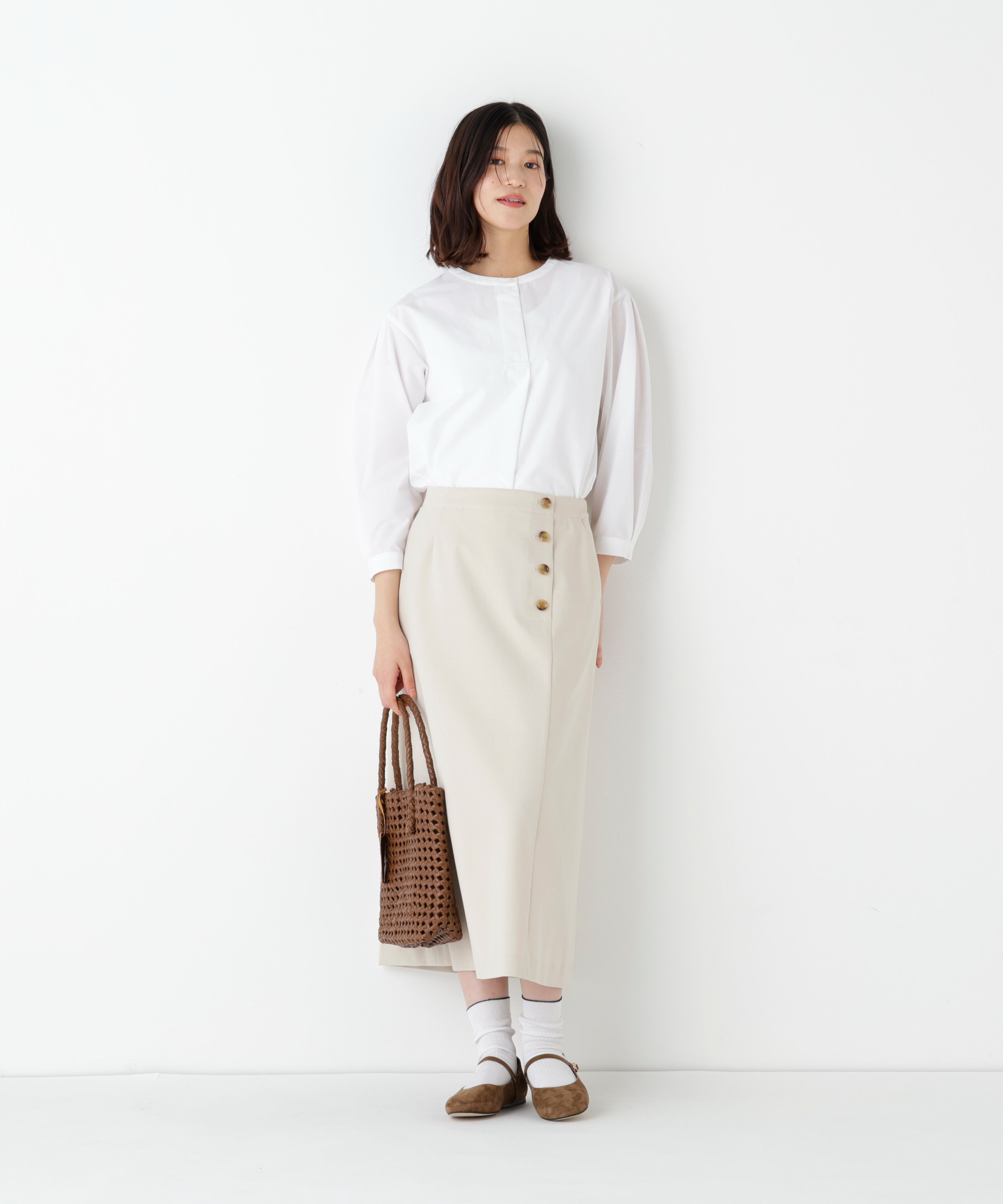  「◆ストレッチポンチＡラインスカート」|スカート|