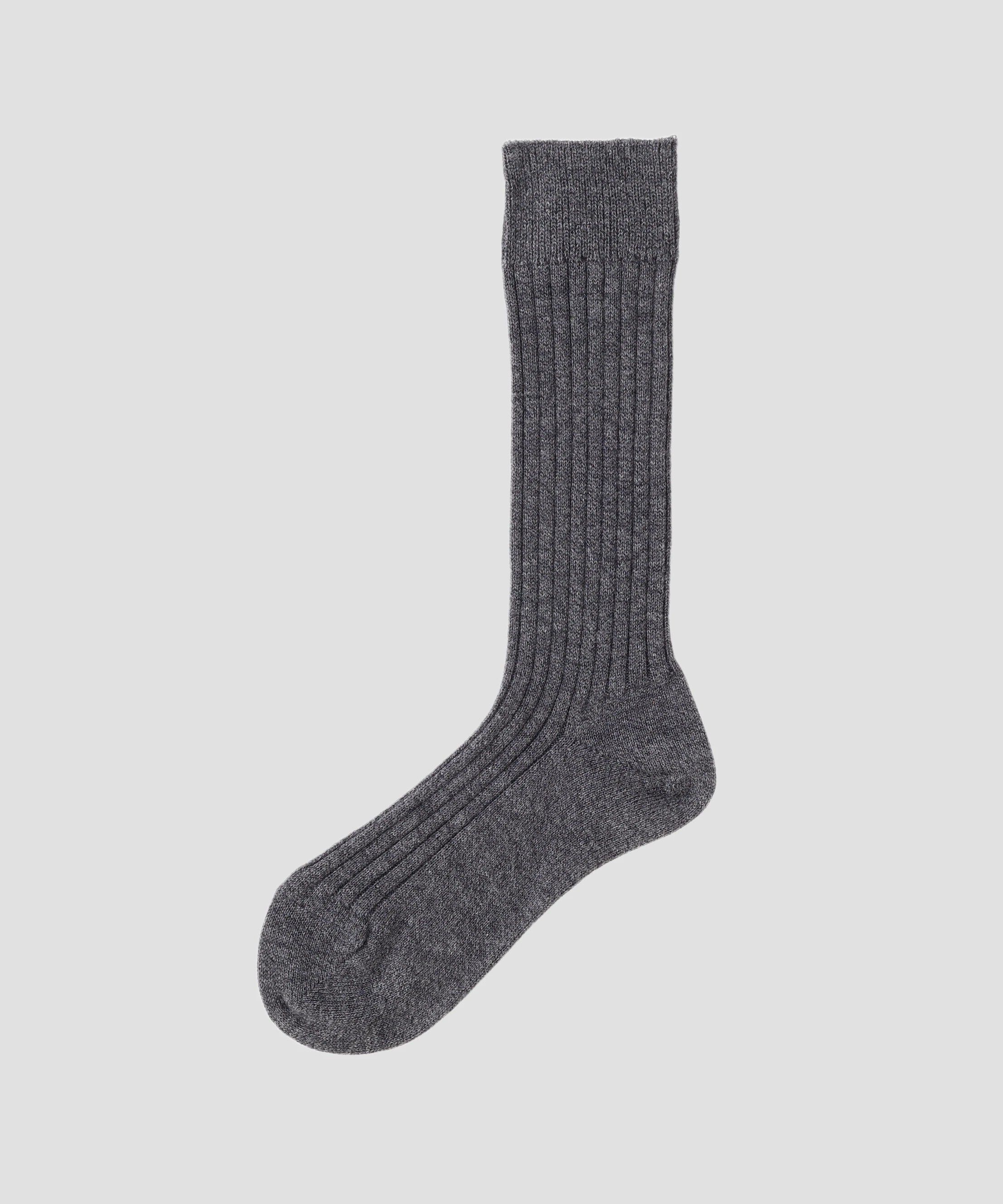  「WOOL COTTON RIB SOCKS」|ソックス|CHARCOAL3