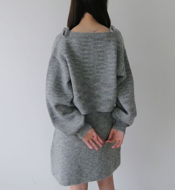 archives「肩リボンニットチュニックアンサンブル」|チュニック|