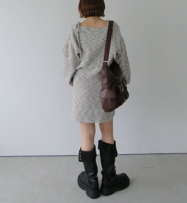archives「肩リボンニットチュニックアンサンブル」|チュニック|
