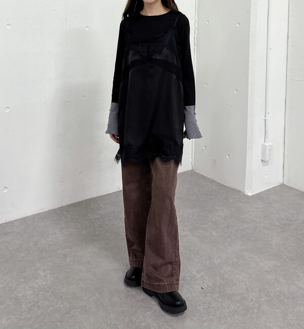 archives「トリムレースミニキャミワンピース」|チュニック|