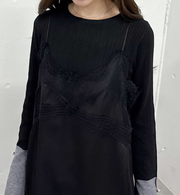 archives「トリムレースミニキャミワンピース」|チュニック|