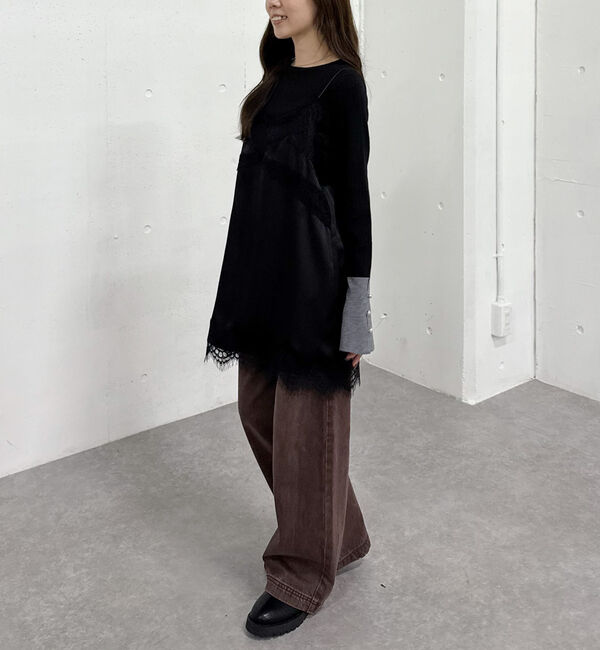 archives「トリムレースミニキャミワンピース」|チュニック|