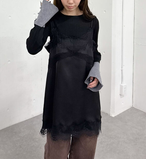 archives「トリムレースミニキャミワンピース」|チュニック|