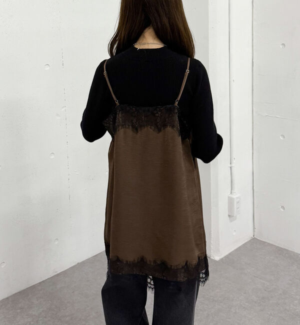 archives「トリムレースミニキャミワンピース」|チュニック|