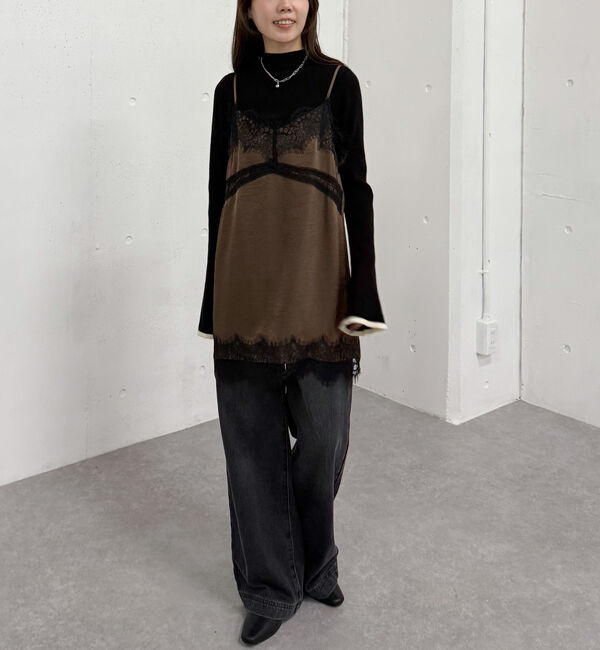 archives「トリムレースミニキャミワンピース」|チュニック|