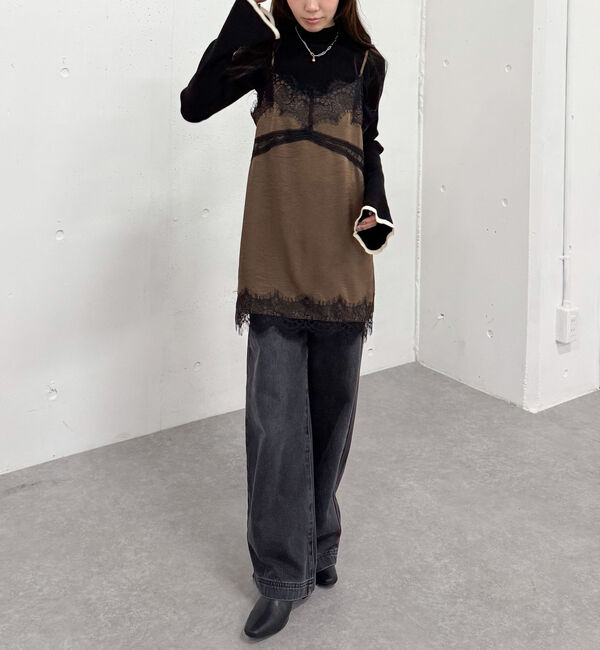 archives「トリムレースミニキャミワンピース」|チュニック|