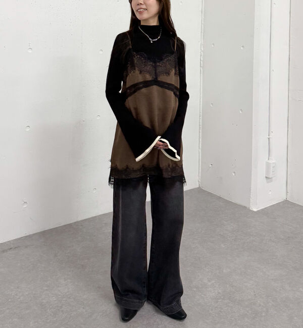 archives「トリムレースミニキャミワンピース」|チュニック|