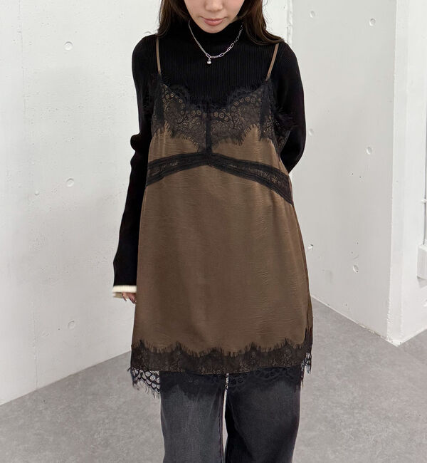 archives「トリムレースミニキャミワンピース」|チュニック|