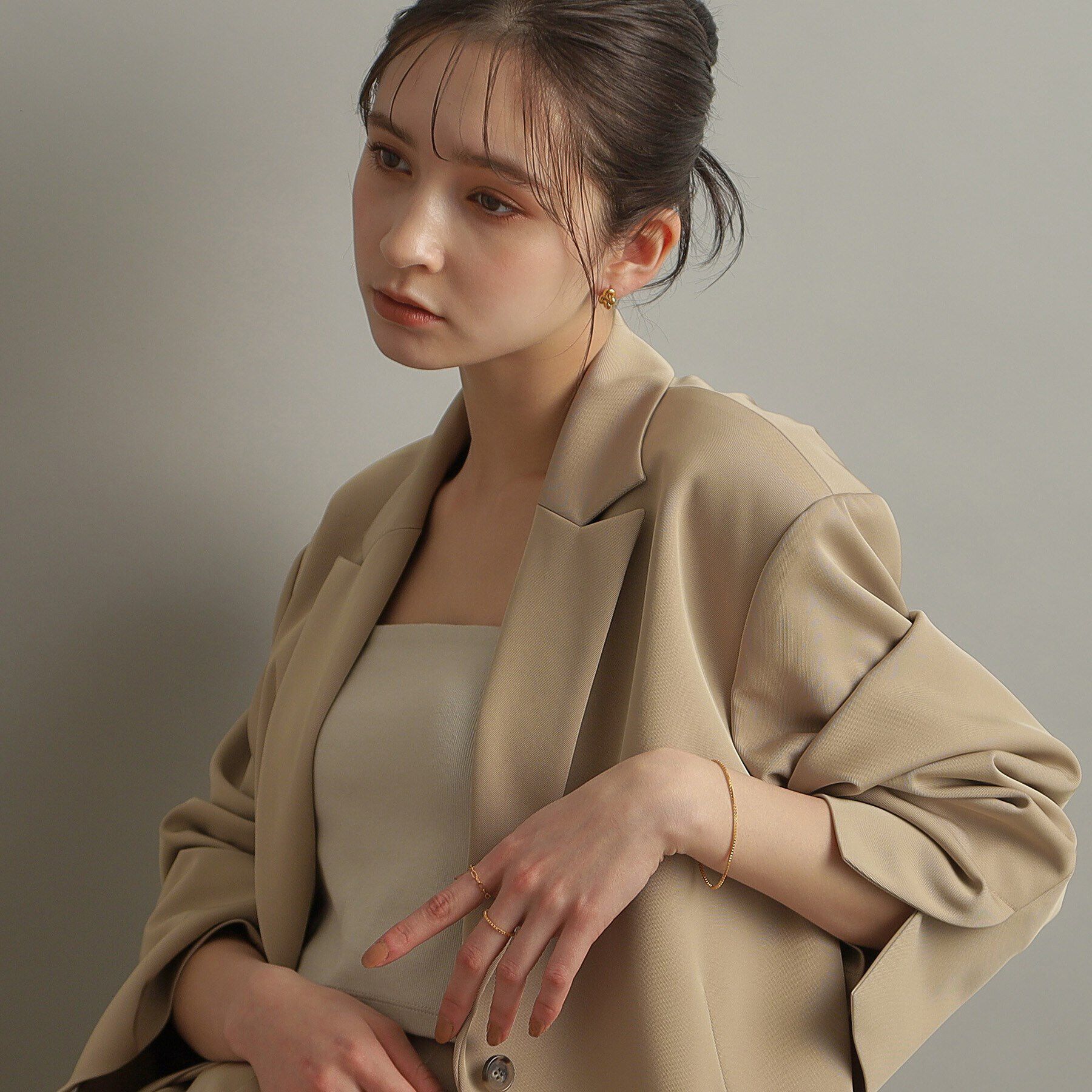 COCOSHNIK ONKITSCH「シルバー デザインチェーン ベネチアンブレスレットＳ GP」|ブレスレット・バングル|