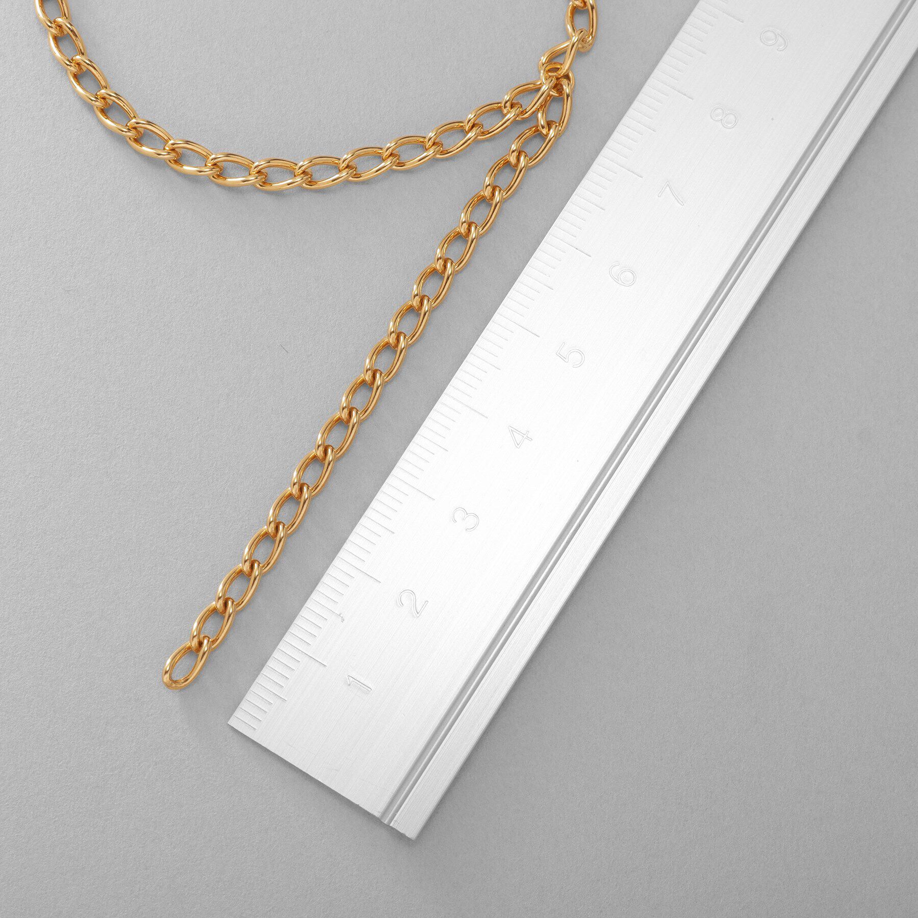 COCOSHNIK ONKITSCH「シルバー ハンギングロングカーブチェーン ブレスレット GP」|ブレスレット・バングル|