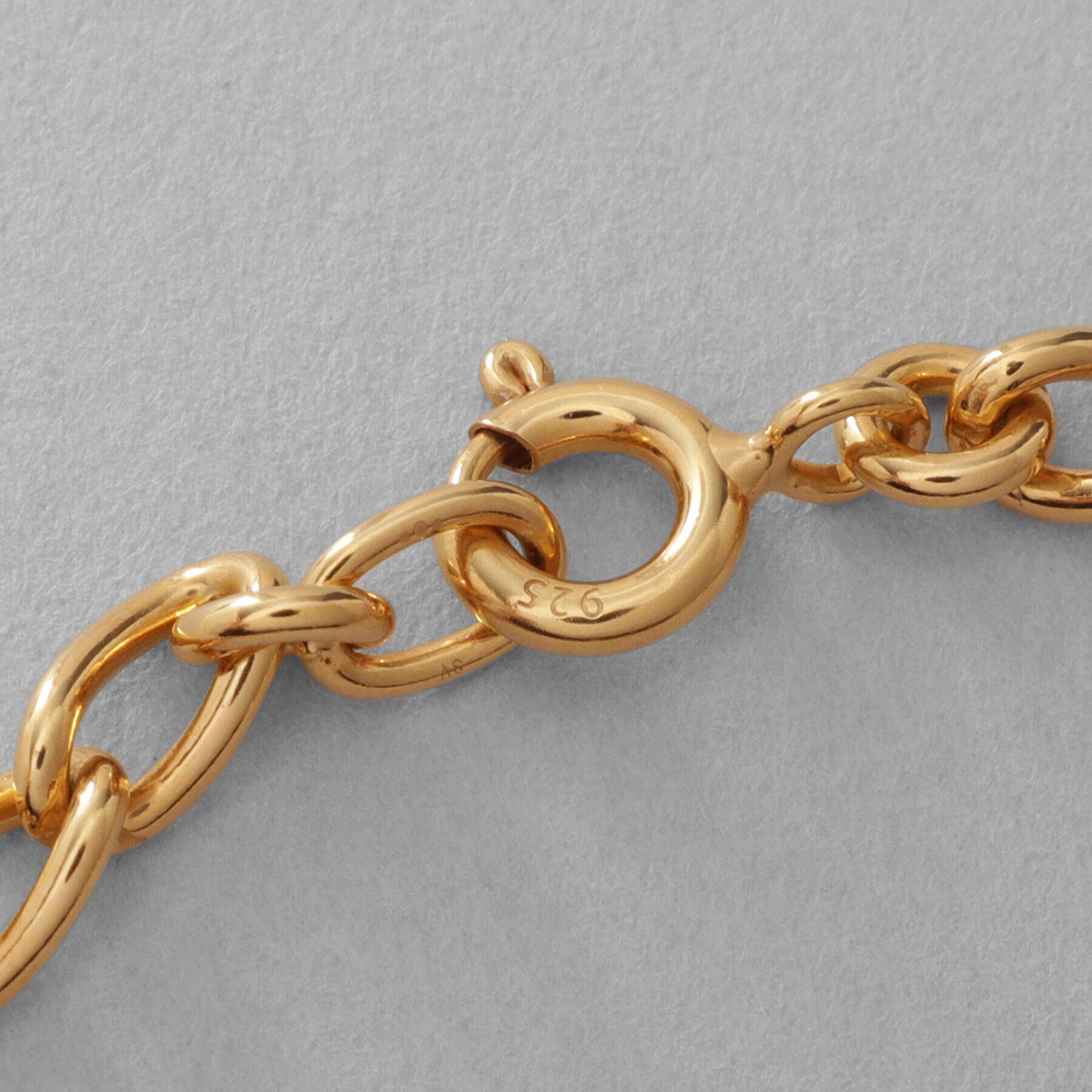 COCOSHNIK ONKITSCH「シルバー ハンギングロングカーブチェーン ブレスレット GP」|ブレスレット・バングル|