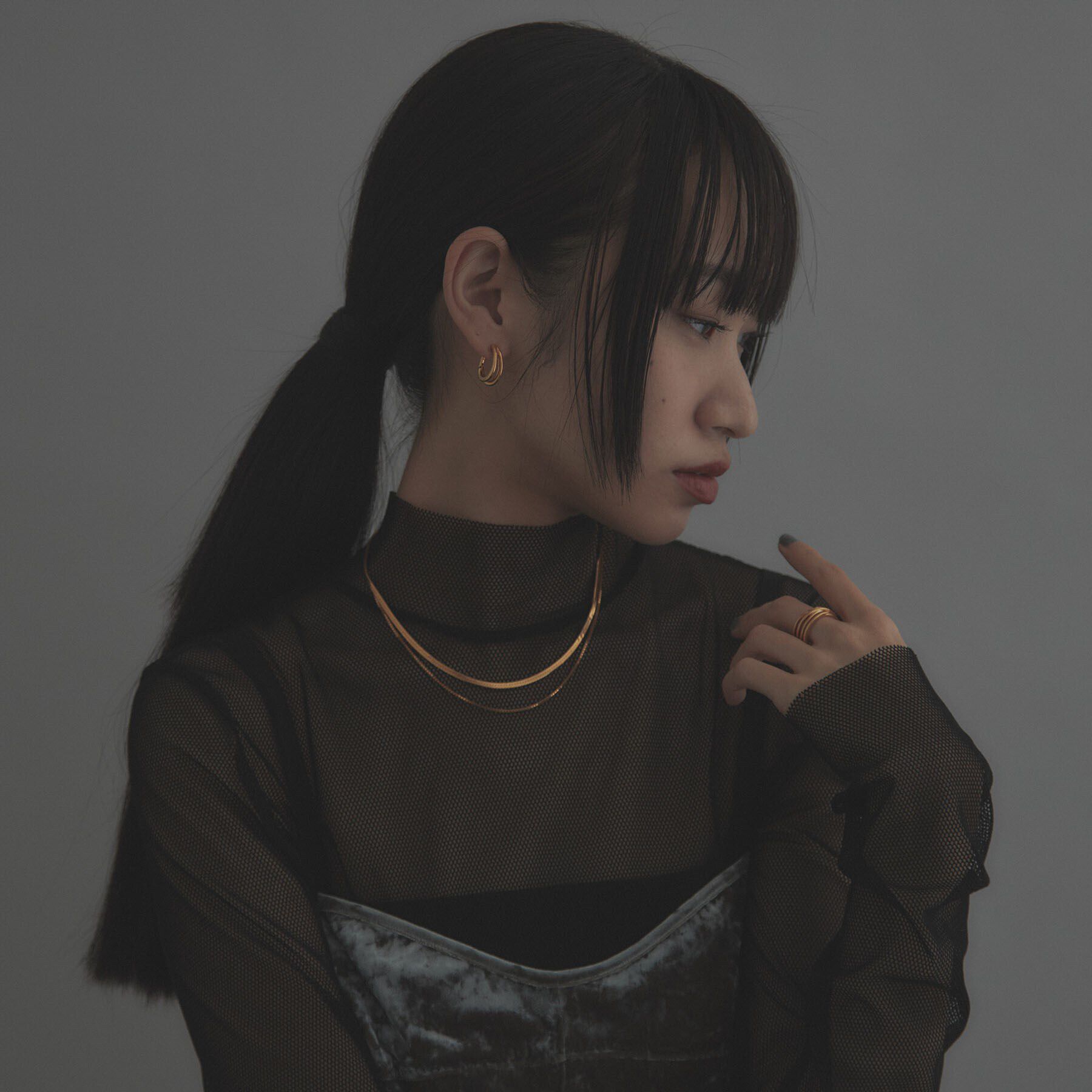 COCOSHNIK ONKITSCH「シルバー ハギーイヤリング ダブルフープ GP」|イヤリング|