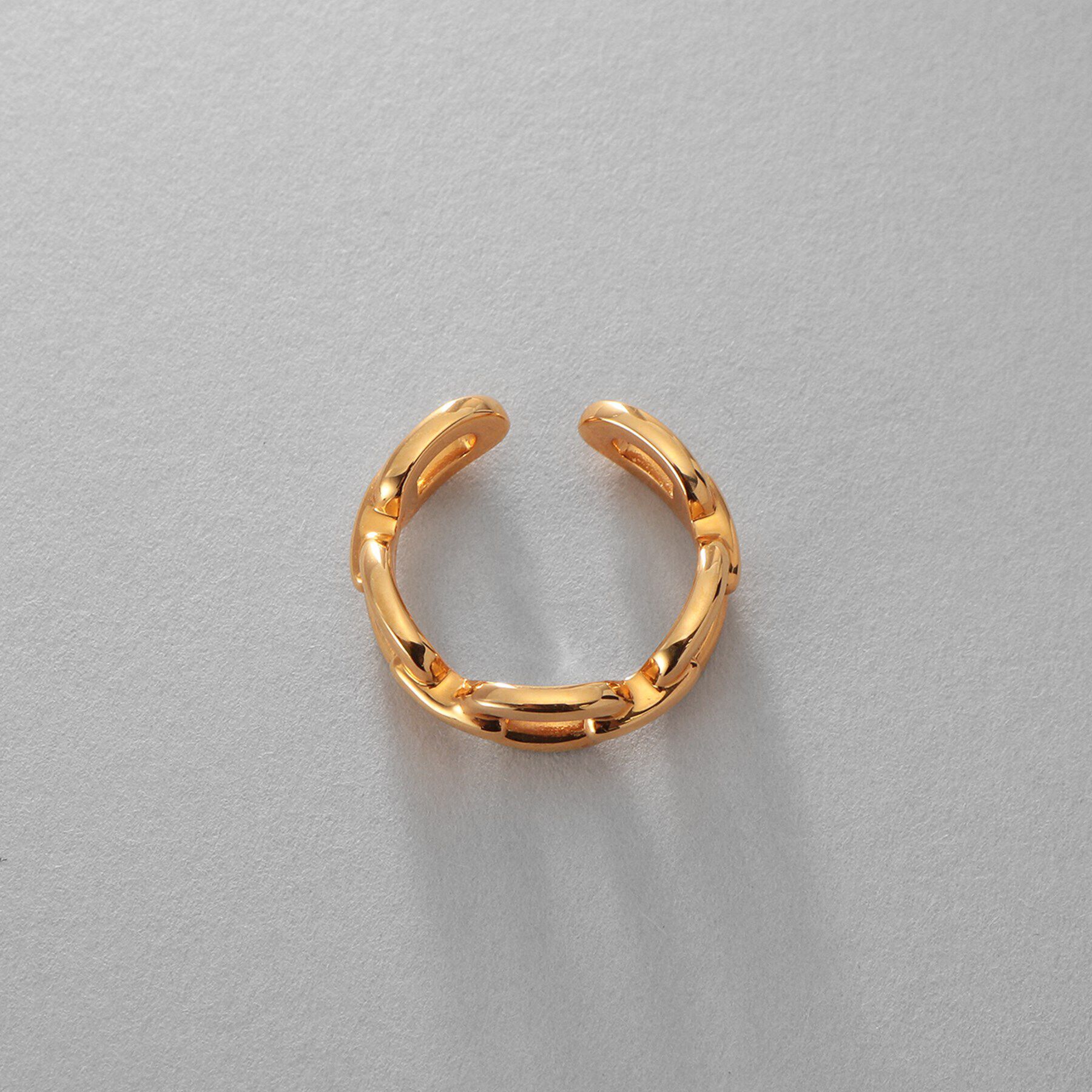 COCOSHNIK ONKITSCH「シルバー ケーブルチェーンモチーフイヤーカフ GP」|イヤリング|