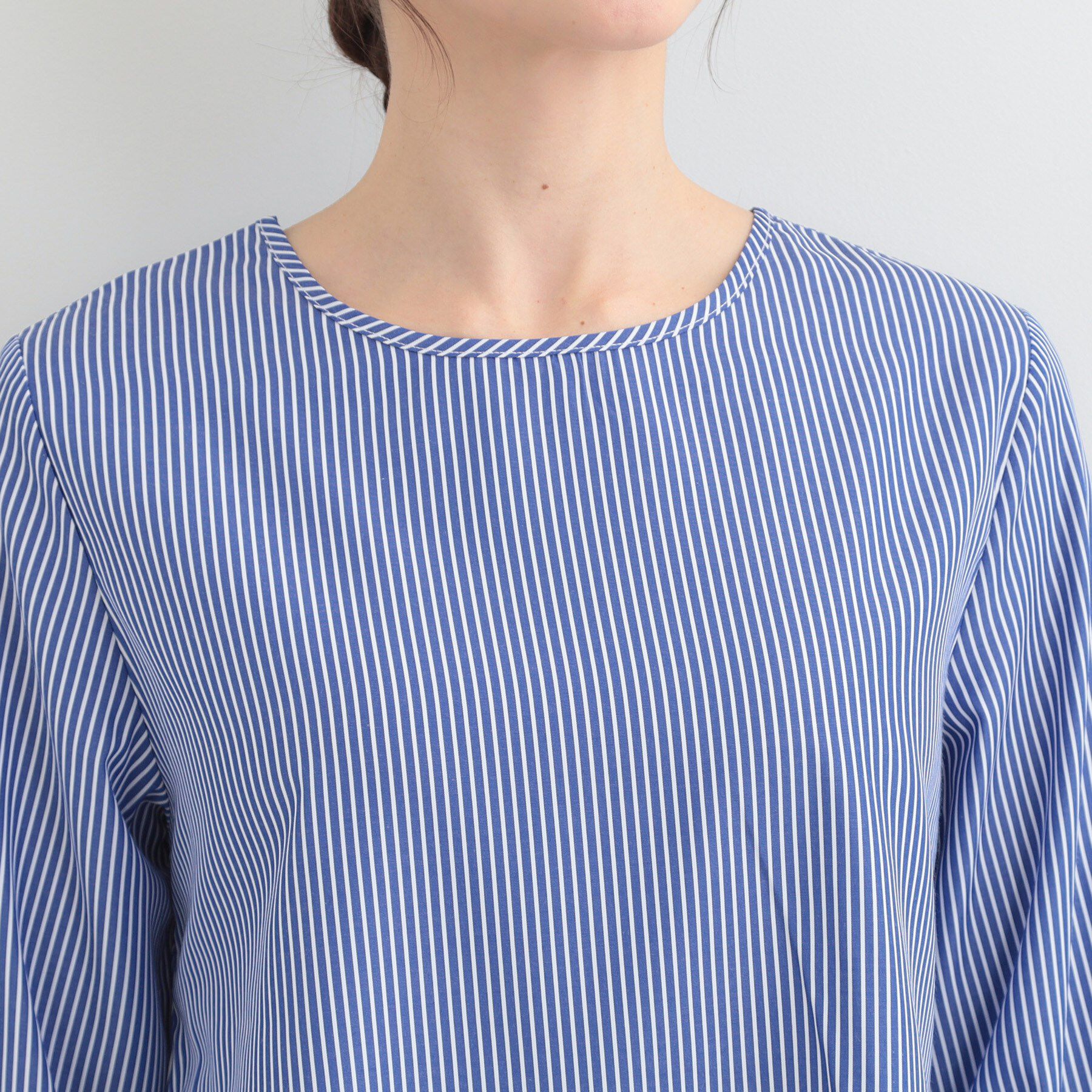 SHOO･LA･RUE「【2点セット/S-LL/洗濯機可】軽くてきれい見え ニットベスト＋ブラウス」|ニット・セーター|