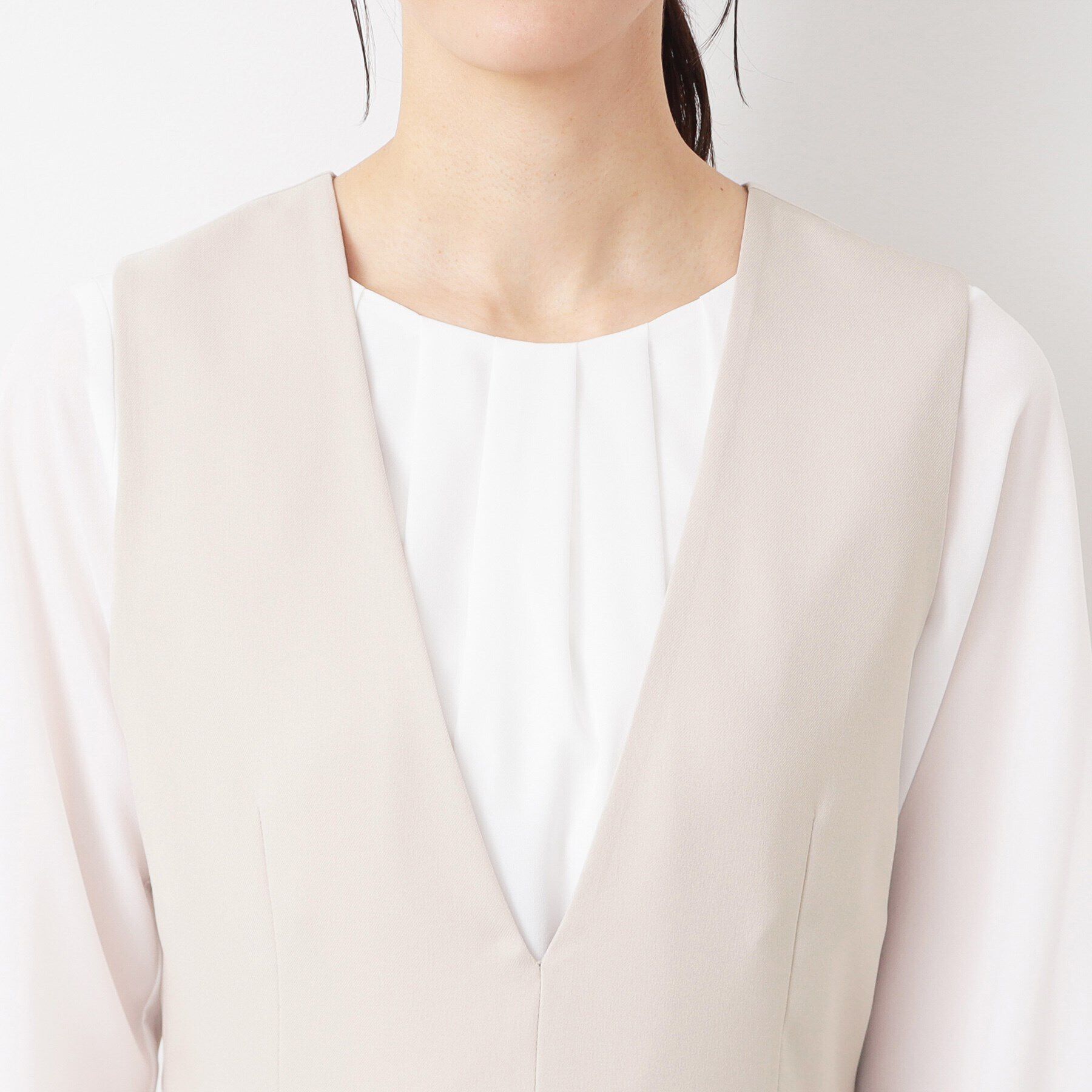 Dessin「【入卒/セレモニー/洗える】ペプラムジャンパースカート」|ワンピース|