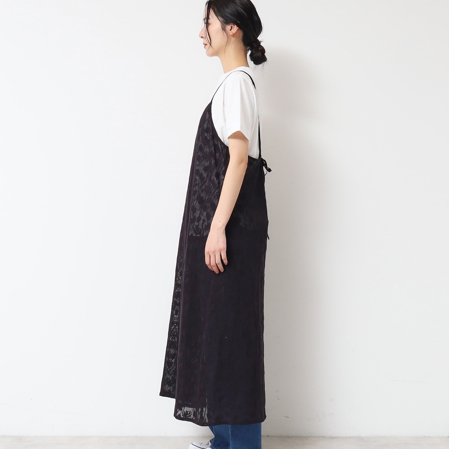 Dessin「【洗える】刺繍柄インドレースキャミワンピース」|ワンピース|