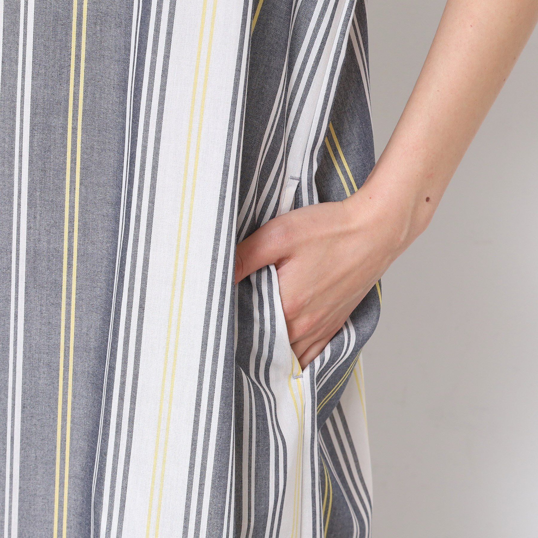 Dessin「【洗える】映えチェック柄スキッパ―ワンピース」|ワンピース|