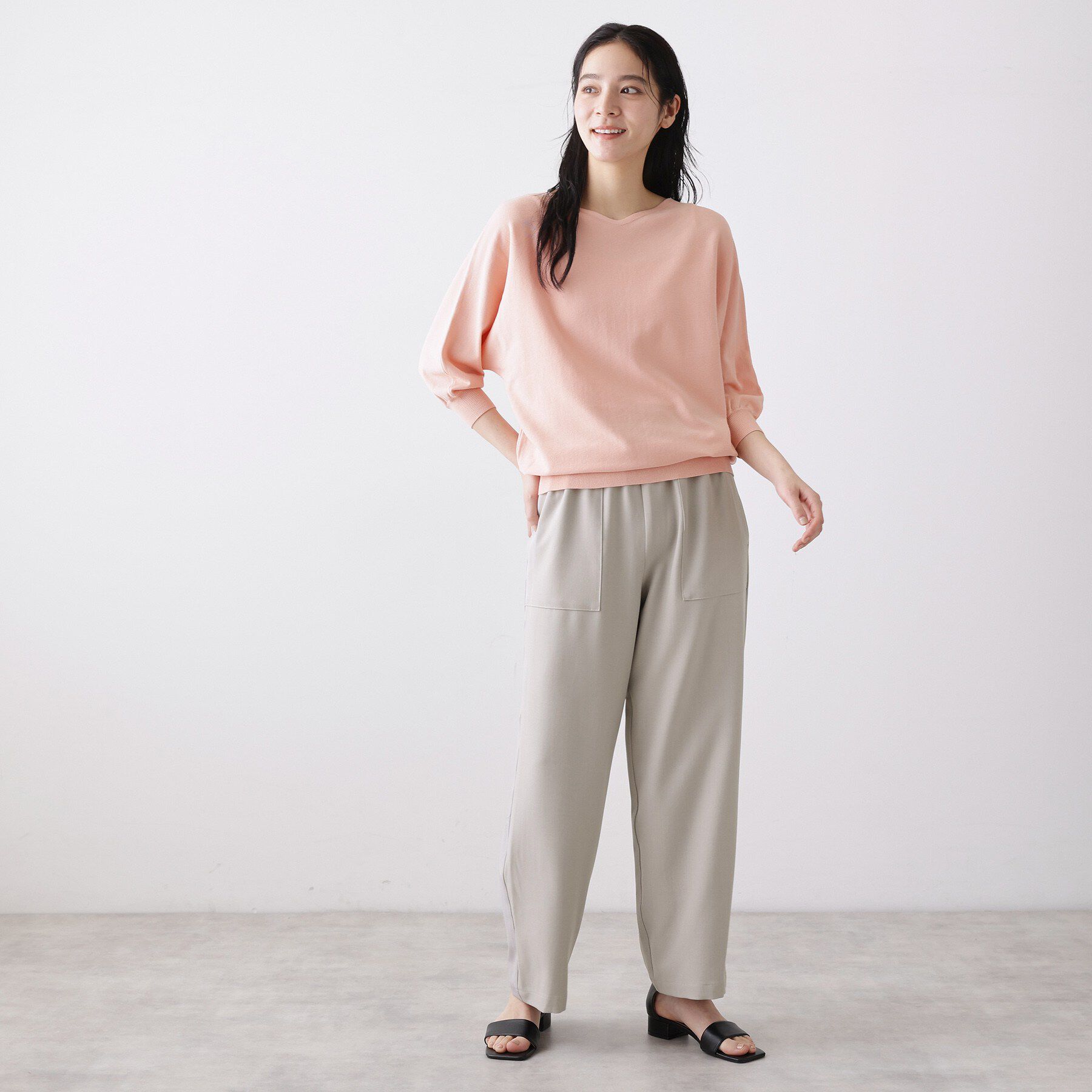 Dessin「【2点セット・洗える】メランジツイルセットアップ」|スーツ|