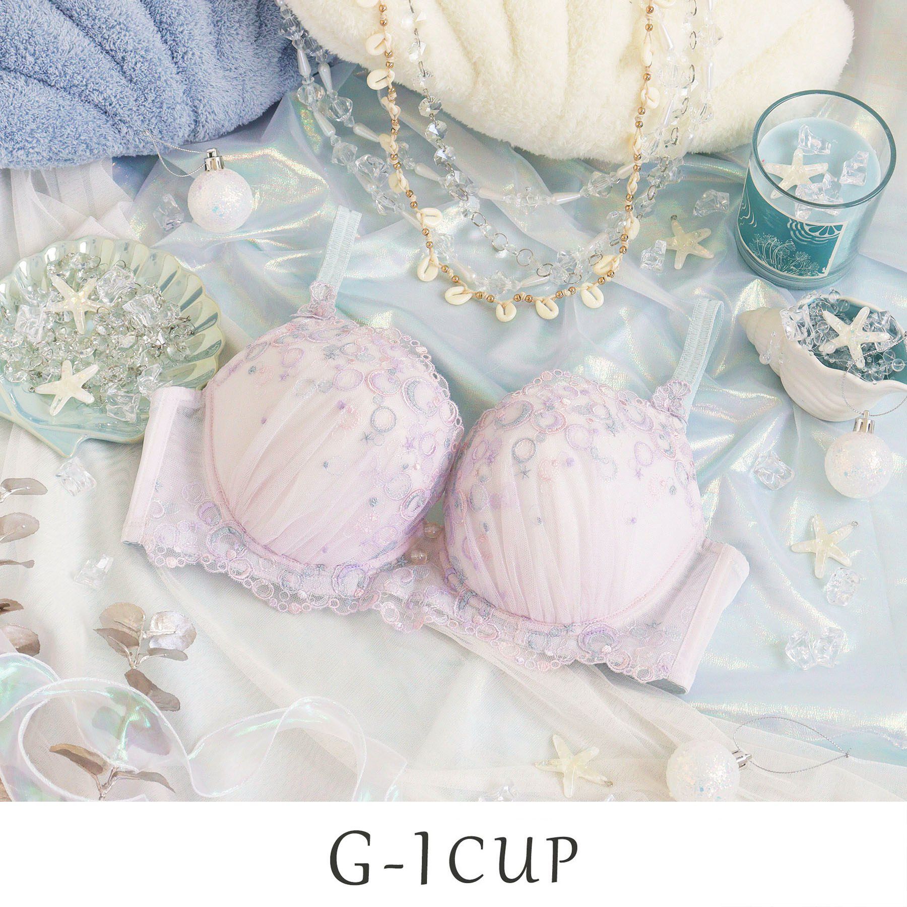 Risa Magli「アンチェ ブラジャー (G-I) ＜Glamor Bra／バストアップタイプ＞」|インナー|ラベンダー(080)