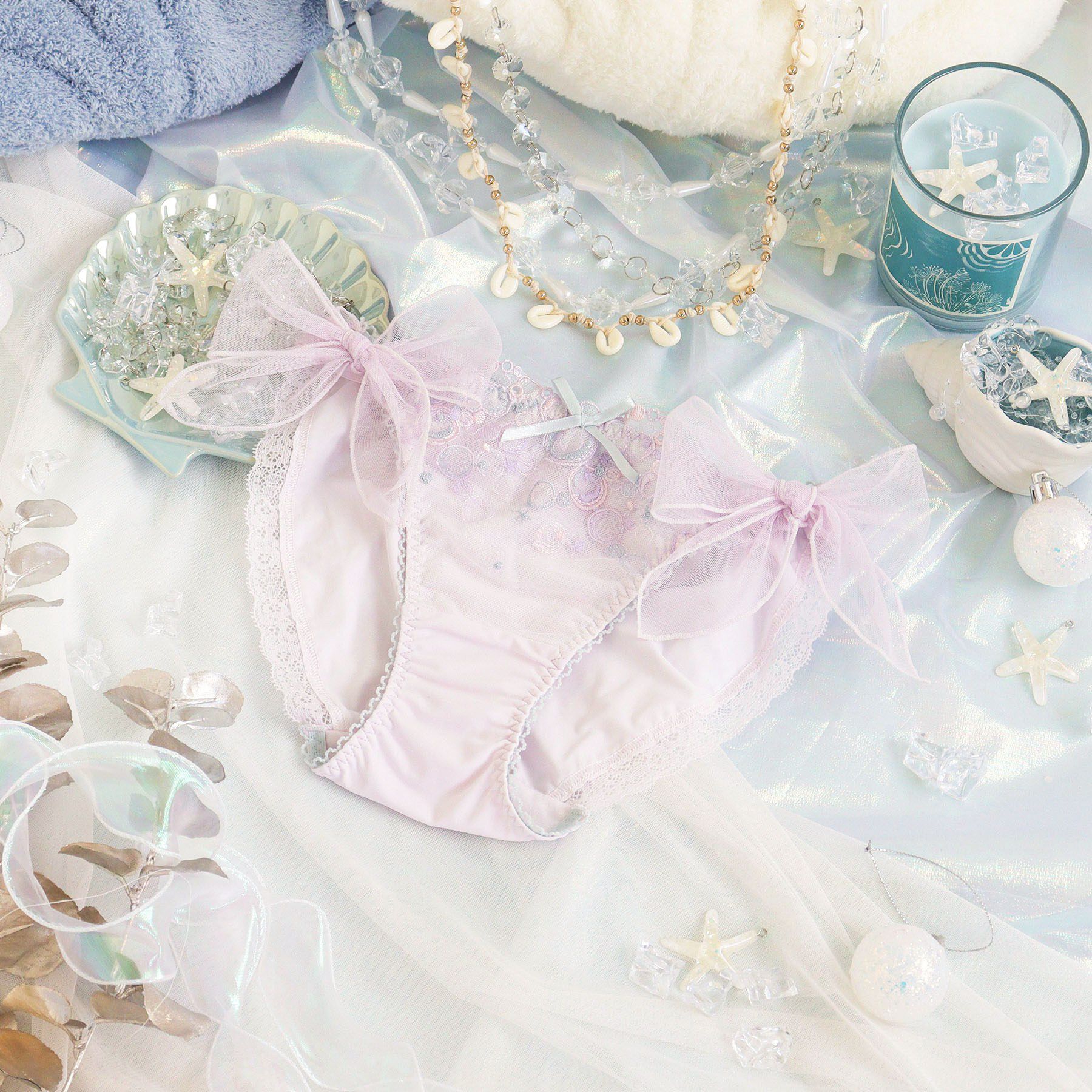 Risa Magli「アンチェ リボンショーツ」|インナー|ラベンダー(080)