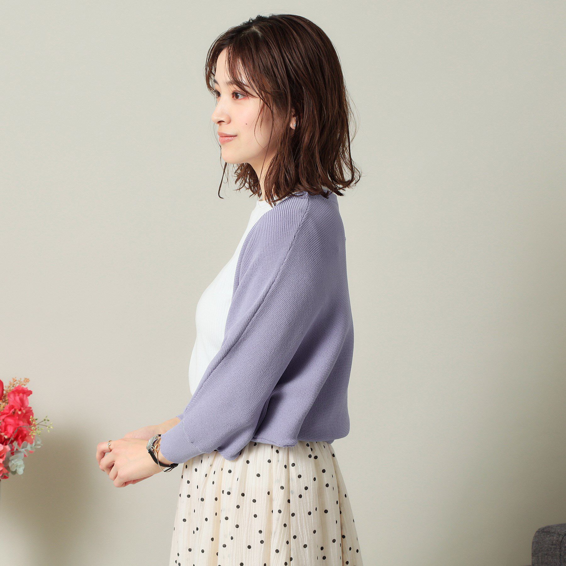 ITS&rsquo;DEMO「【UVケア／アンチピリング／手洗い可】ニットボレロ」|カーディガン|