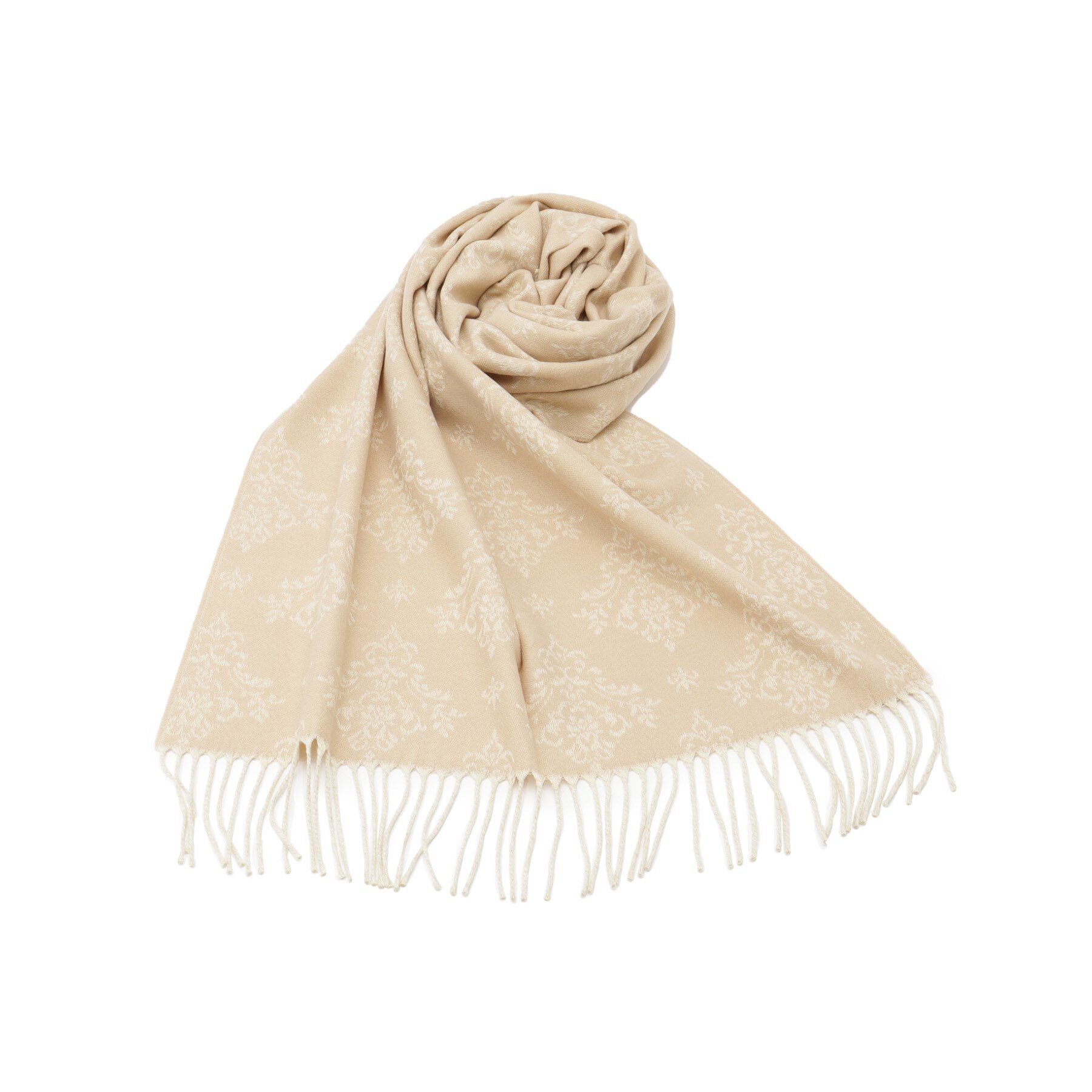 ITS&rsquo;DEMO「【手洗い可】ラメダマスクストール」|ストール|ライトベージュ(15