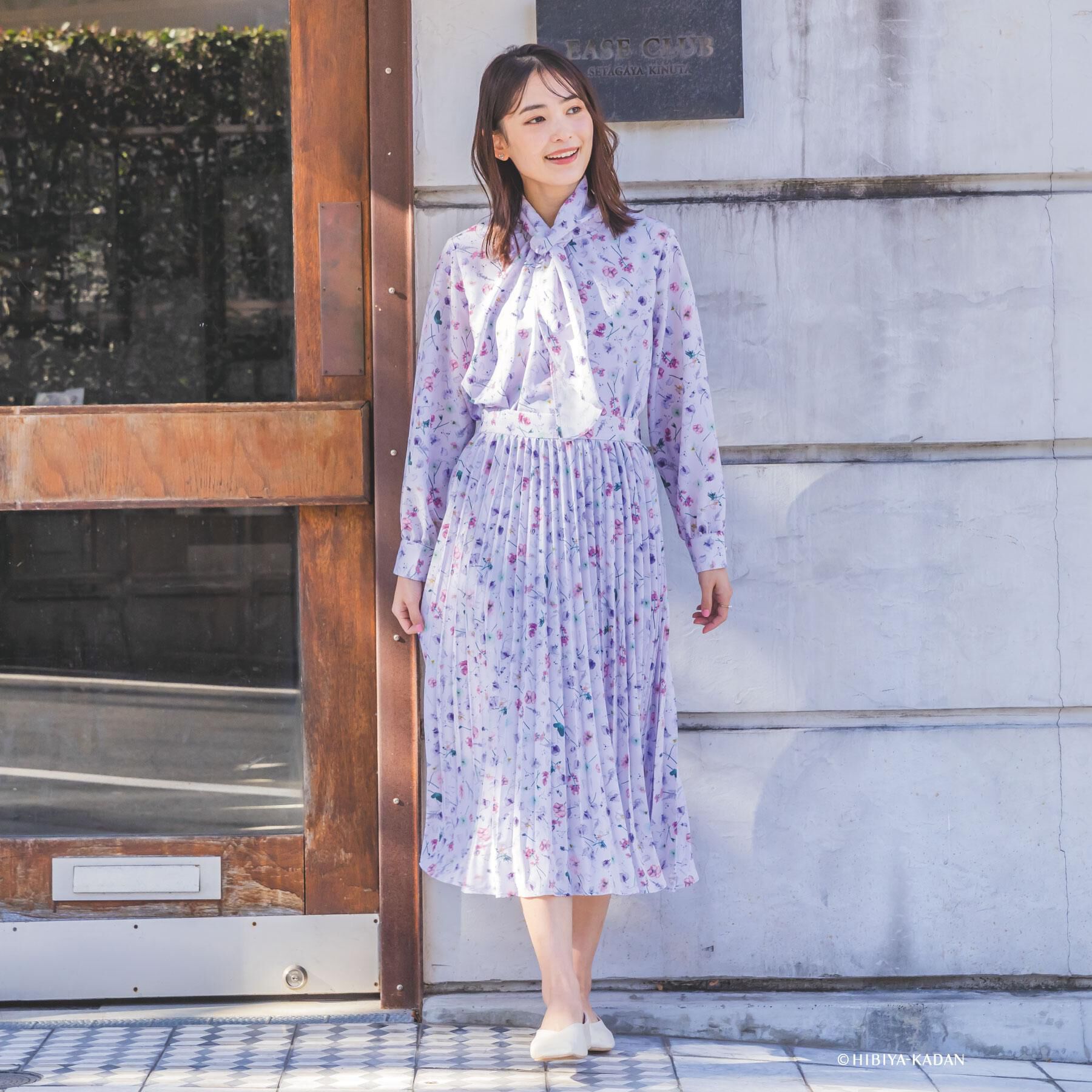 ITS&rsquo;DEMO「【ITS&rsquo;DEMO &times; HIBIYA－KADAN】楊柳ボウタイブラウス」|シャツ・ブラウス|