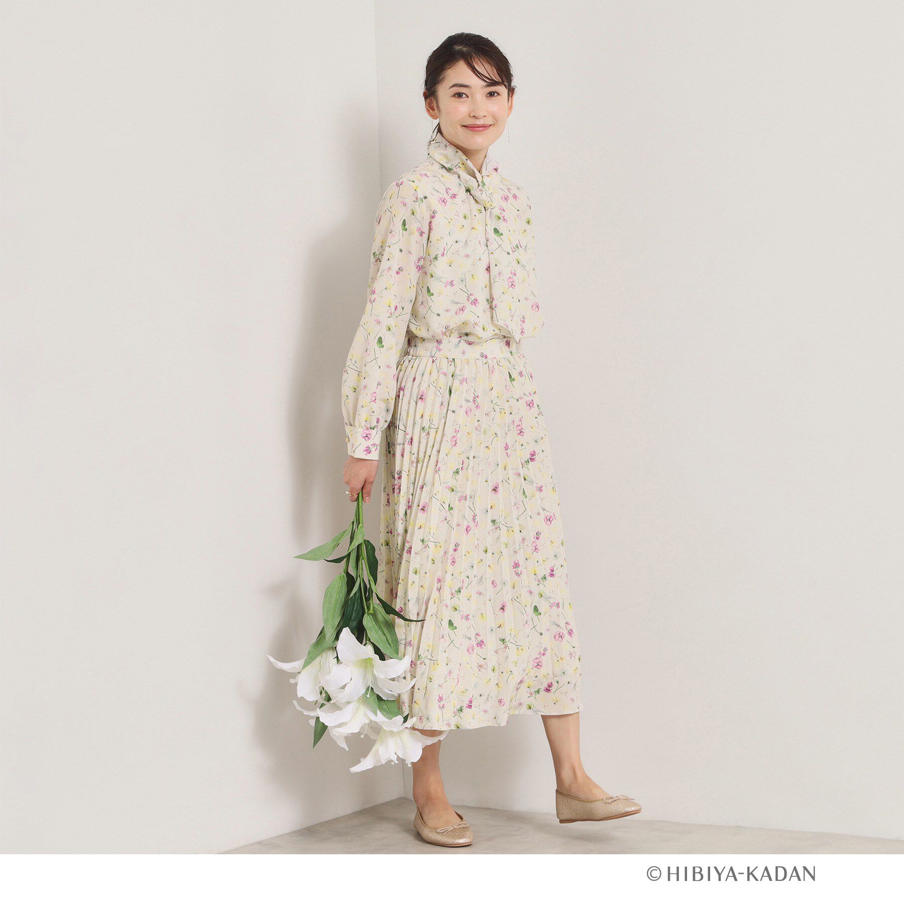 ITS&rsquo;DEMO「【ITS&rsquo;DEMO &times; HIBIYA－KADAN】楊柳プリーツスカート」|スカート|