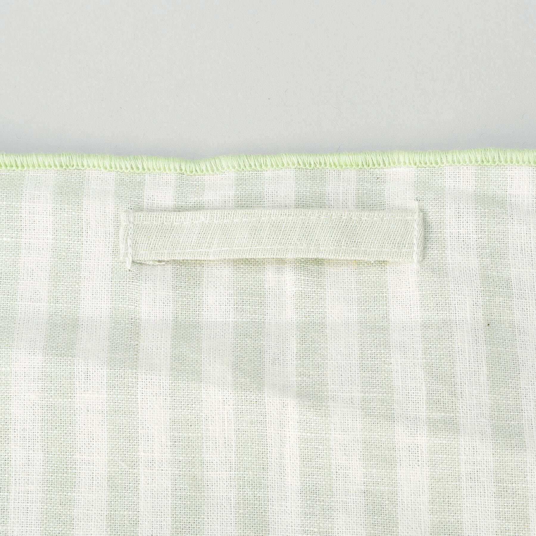 212 KITCHEN STORE「ブロックストライプ リネンコットン キッチンクロス S 30x40cm LGR ＜212Kオリジナル」|食器・キッチングッズ|