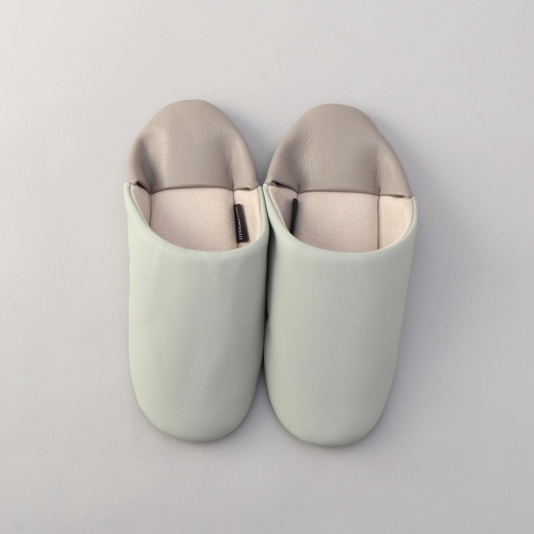 212 KITCHEN STORE「バイカラー バブーシュ M LGR ＜212Kオリジナル ＞」|ルームシューズ|