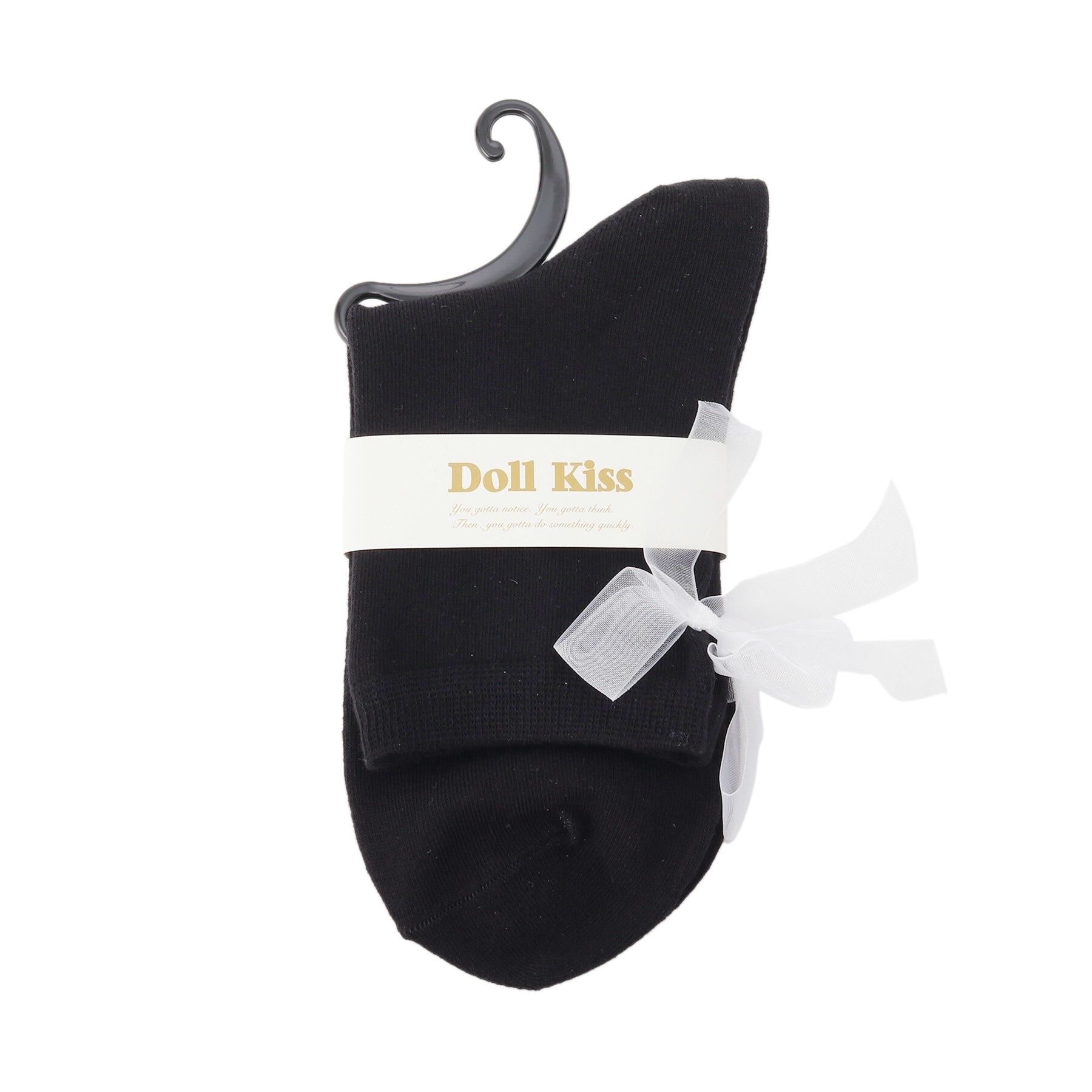 Doll Kiss「オーガンジーリボンクルーソックス　靴下」|ソックス|ホワイト(901)