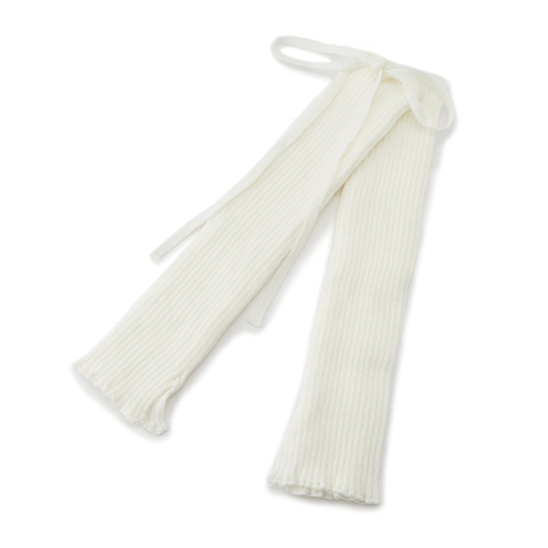 Doll Kiss「ルーズリボンレッグカバー」|レッグウォーマー|ﾎﾜｲﾄ(001)