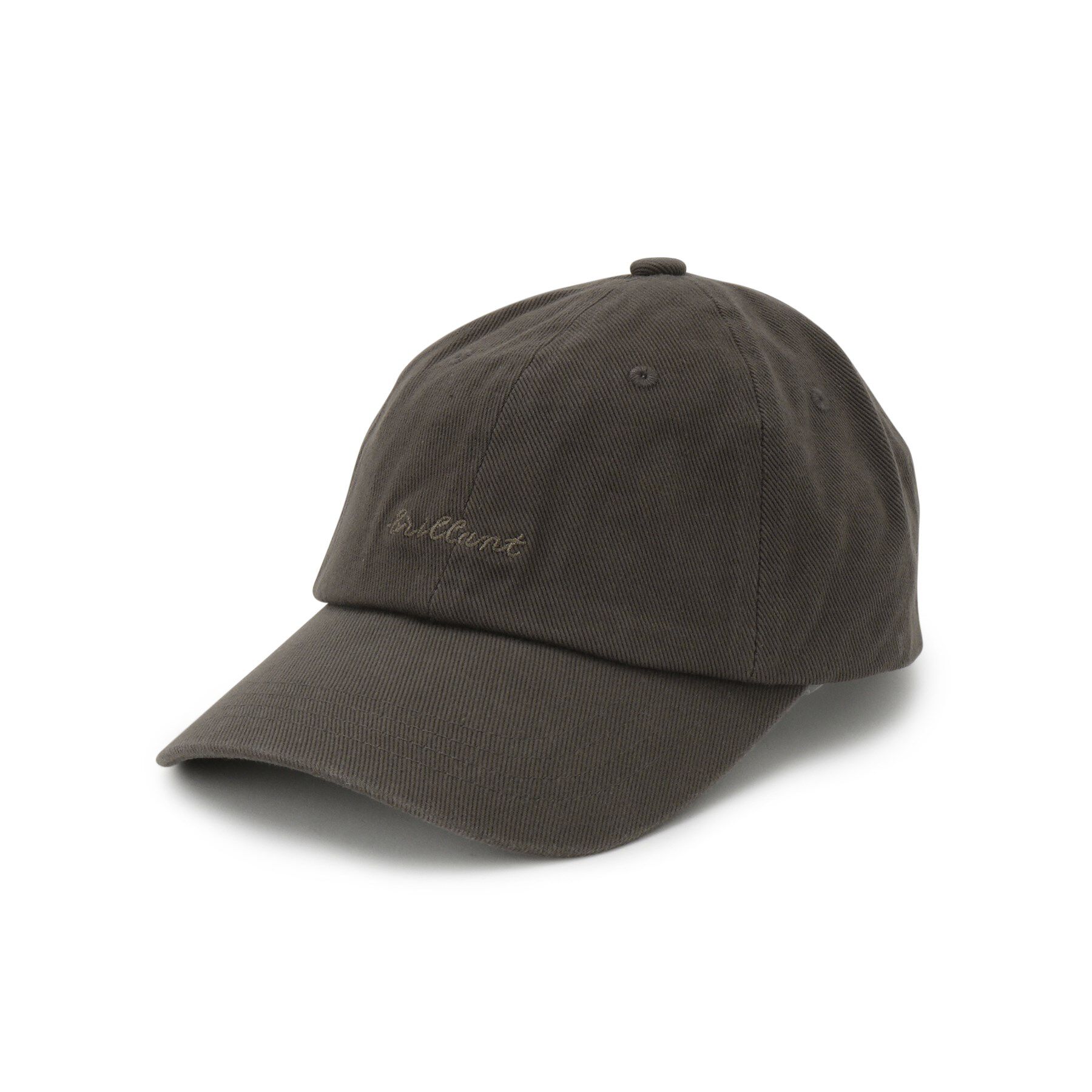 Grandedge「ツイルロゴキャップ」|キャップ・キャスケット|モカブラウン(342