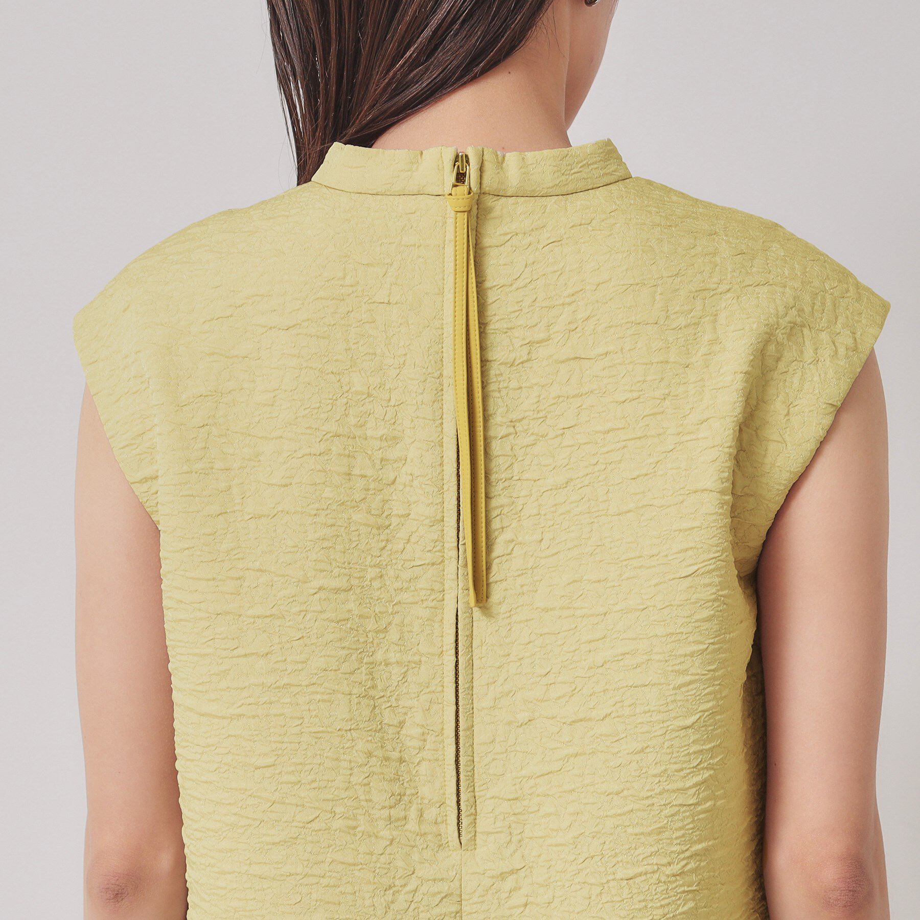 SunaUna「【お花モチーフ／チャイナカラー】タック切替ワンピース」|ワンピース|