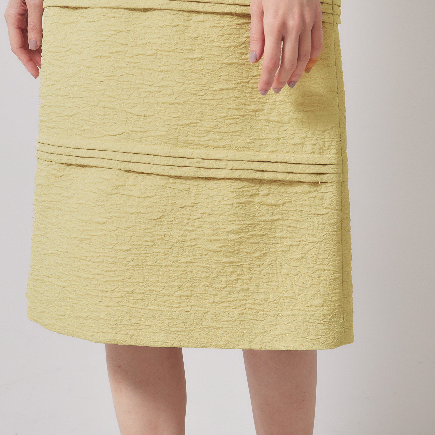 SunaUna「【お花モチーフ／チャイナカラー】タック切替ワンピース」|ワンピース|