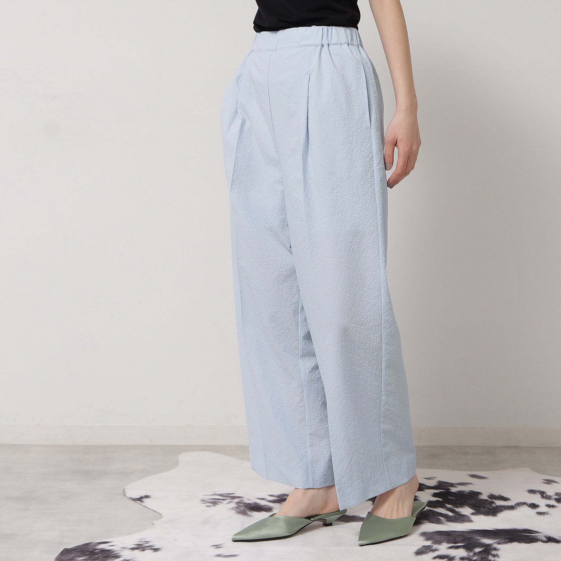 SunaUna「【ウエストゴム／カラ三素材】ワイドパンツ」|その他|