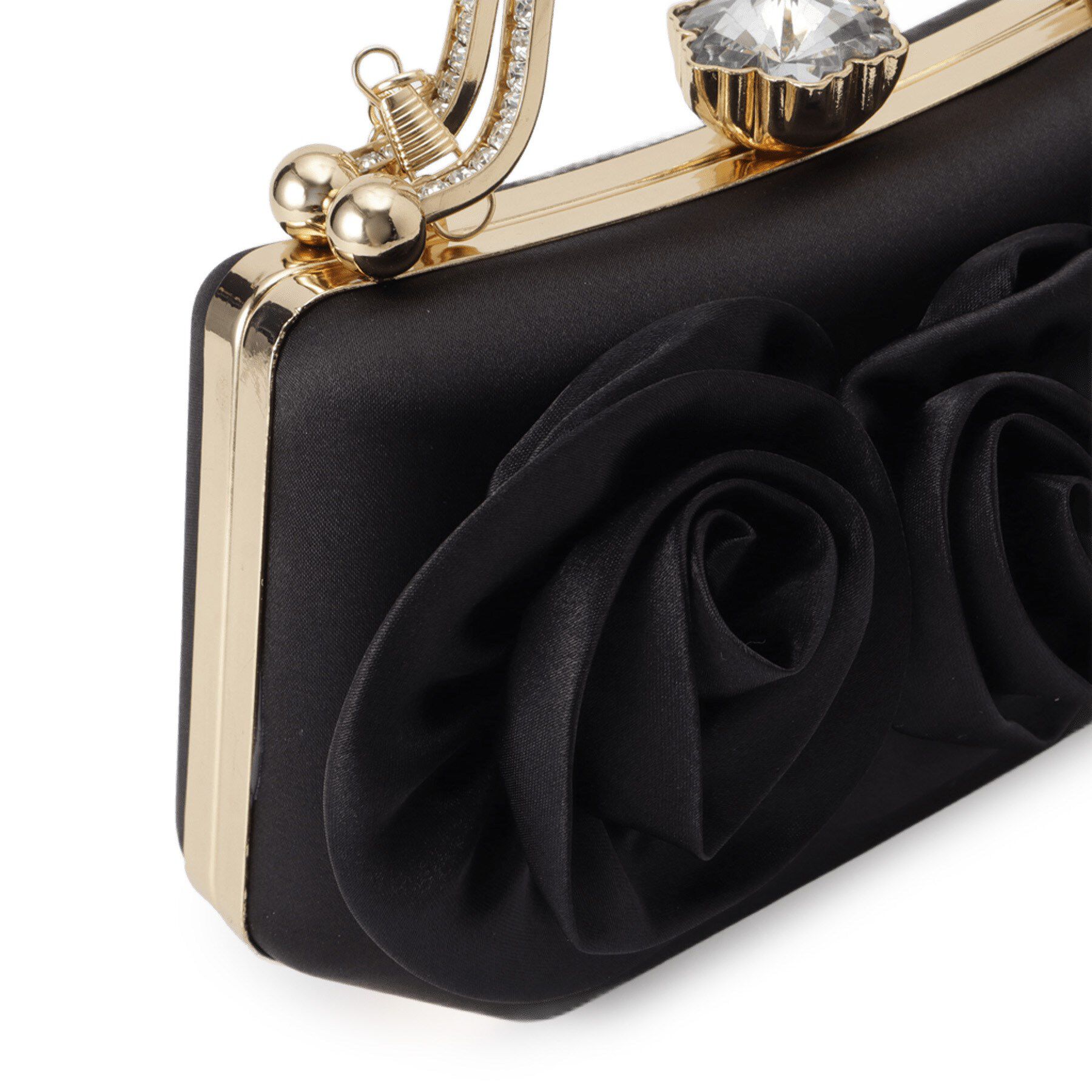 SunaUna「【2Way】フラワーモチーフパーティバッグ」|ハンドバッグ|