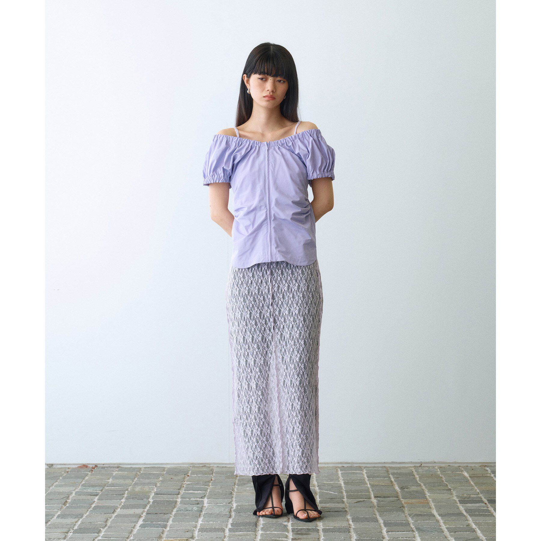 CODE A「sporty gathered blouse」|シャツ・ブラウス|