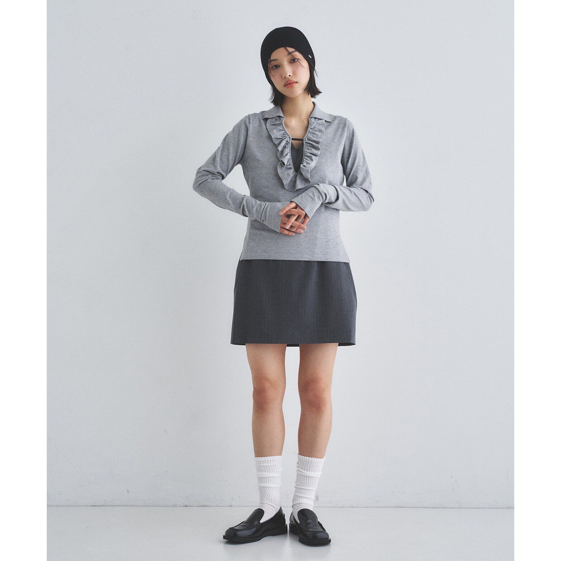 CODE A「piedi nudi｜LOUCH RIB PILE sox」|ソックス|