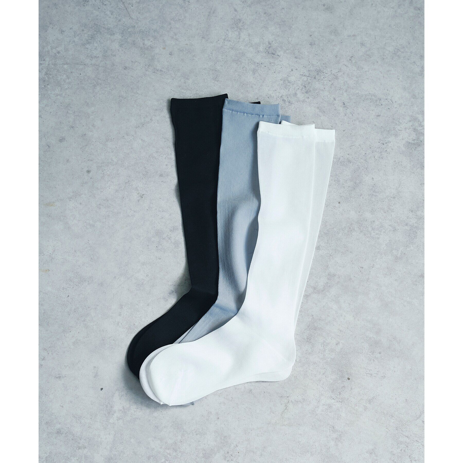 CODE A「piedi nudi ｜ sheer high sox」|ソックス|