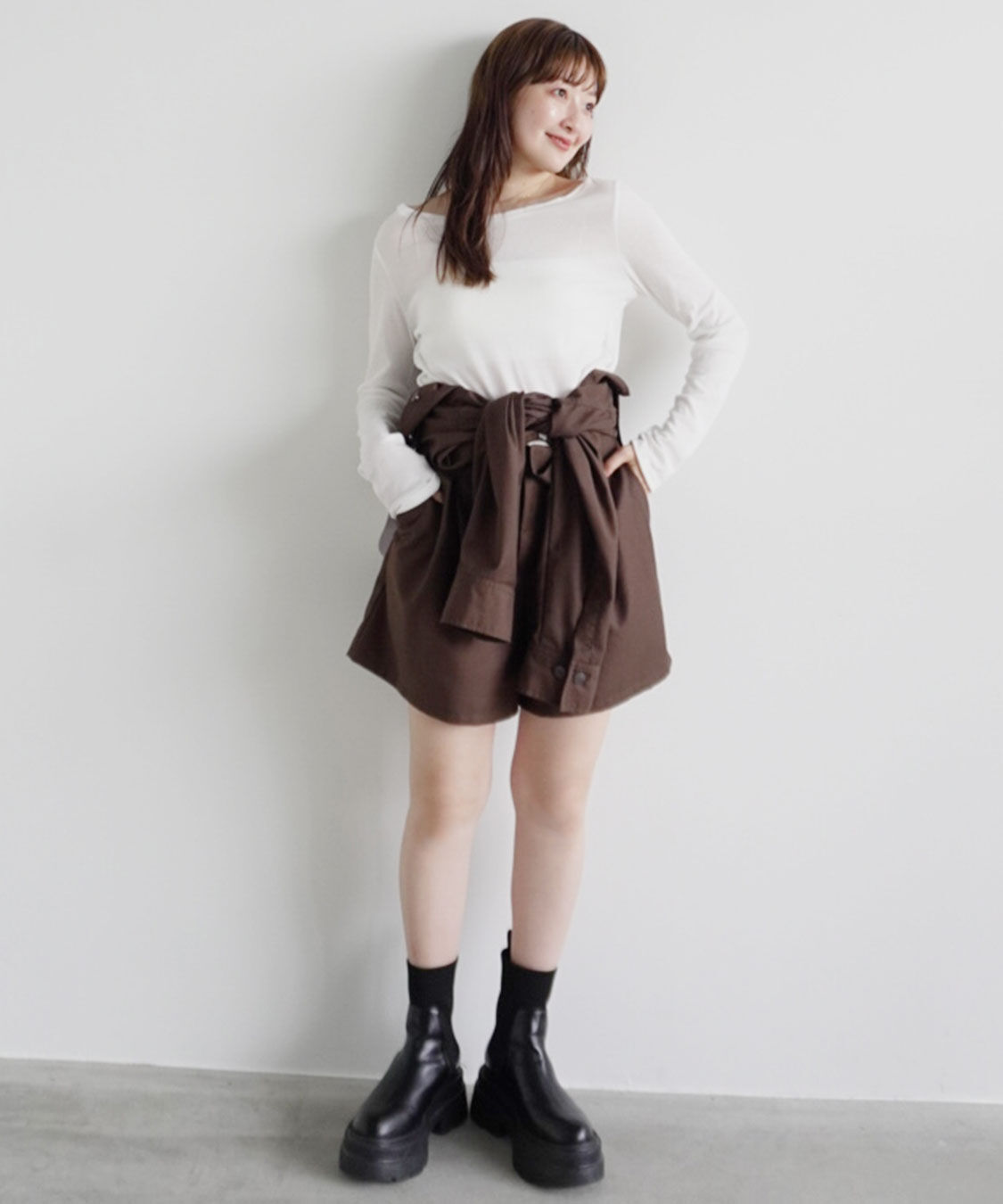 COCO DEAL「《COCO DEAL/Dickies(R)》シャツオールインワン」|オールインワン|