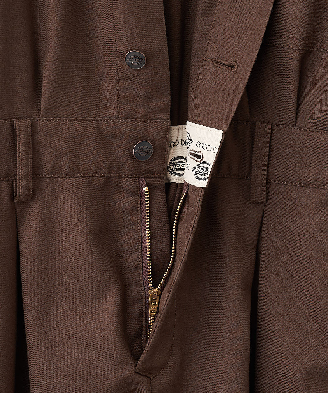 COCO DEAL「《COCO DEAL/Dickies(R)》シャツオールインワン」|オールインワン|