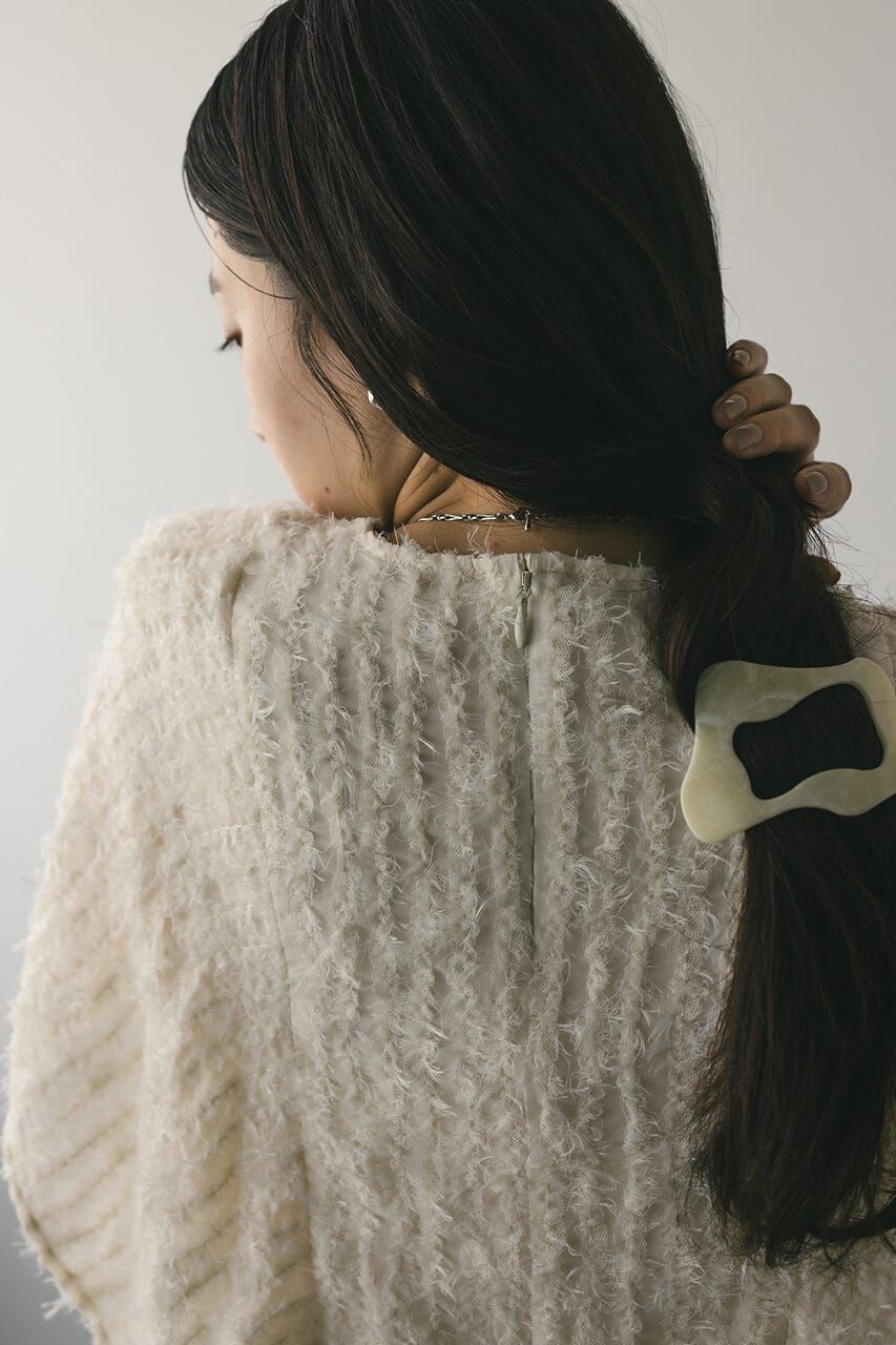 STYLEMIXER「チュールフリンジジャガードトップ」|シャツ・ブラウス|