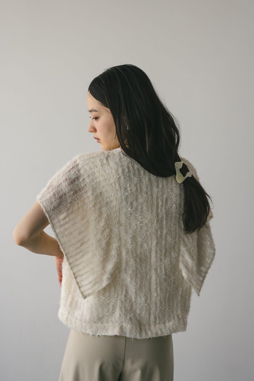 STYLEMIXER「チュールフリンジジャガードトップ」|シャツ・ブラウス|