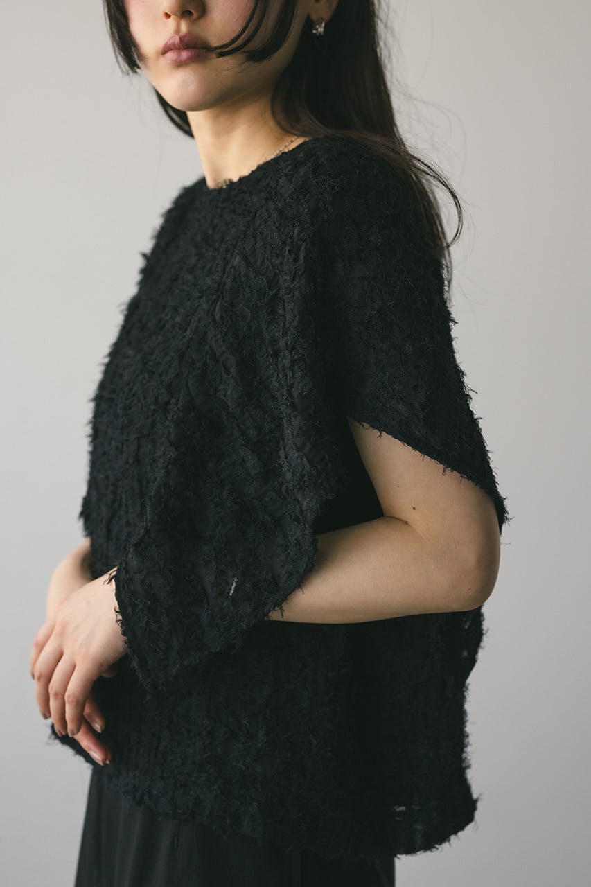 STYLEMIXER「チュールフリンジジャガードトップ」|シャツ・ブラウス|