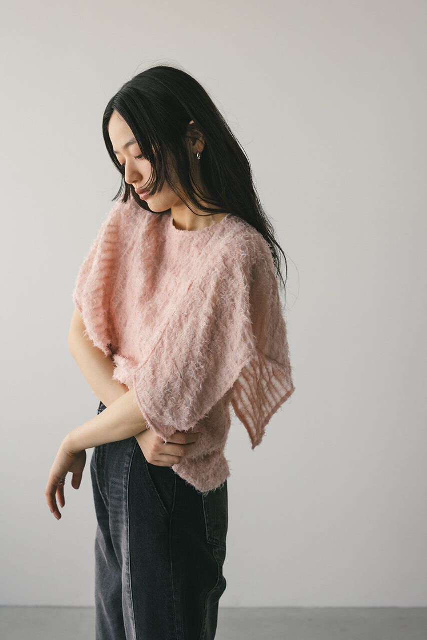 STYLEMIXER「チュールフリンジジャガードトップ」|シャツ・ブラウス|