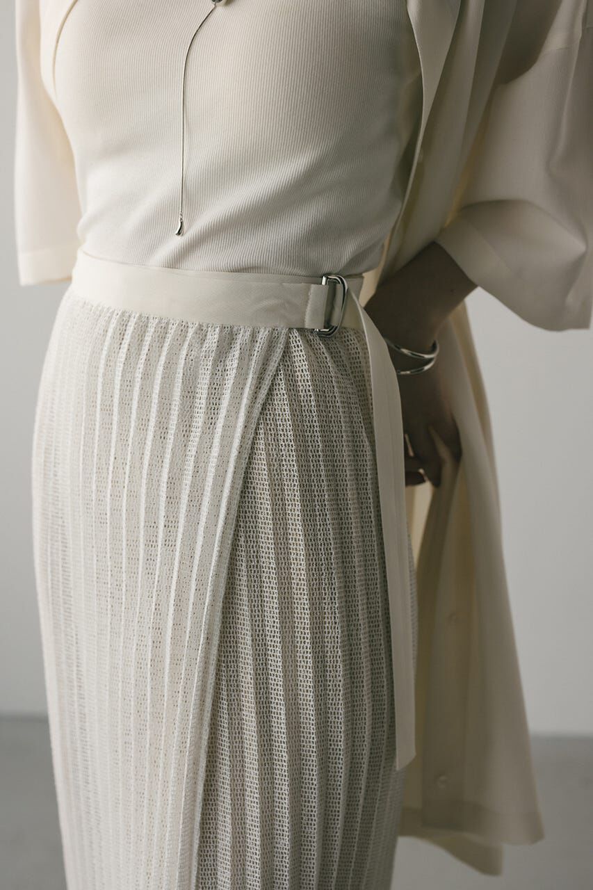 STYLEMIXER「プリーツラップセットシャツワンピース」|ワンピース|