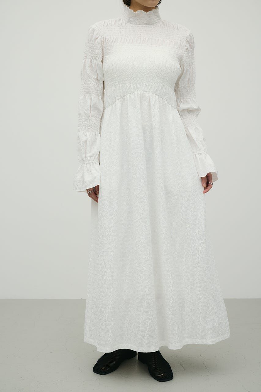 STYLEMIXER「サッカーシャーリングワンピース」|ワンピース|WHT